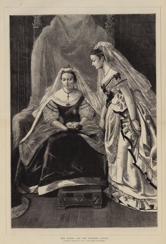Královna a princezna Louise od Francis Wilfred Lawson