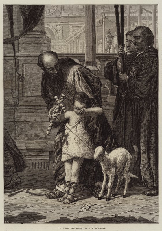 Den svatého Jana, Benátky od Francis William Topham