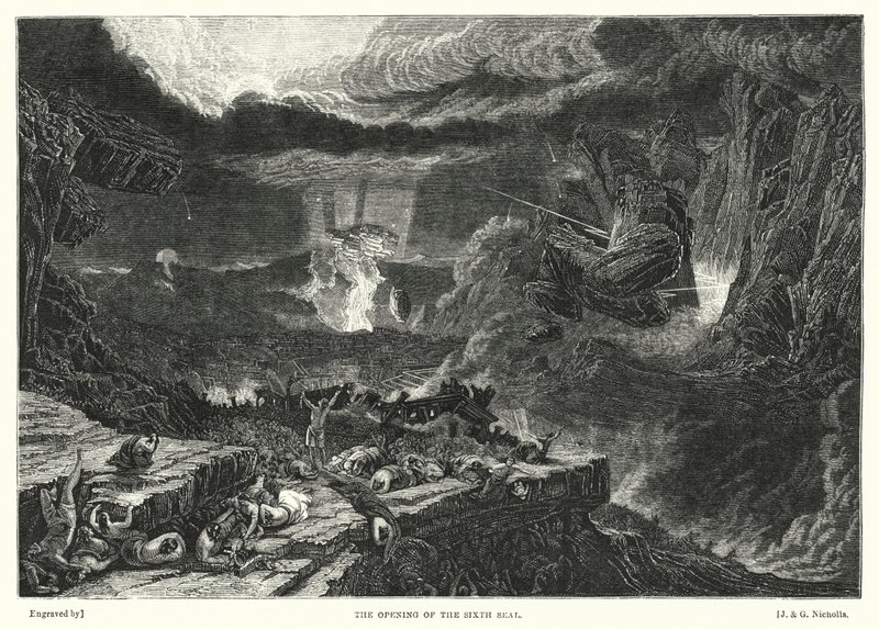 Otevření šesté pečeti (rytina) od Francis (after) Danby