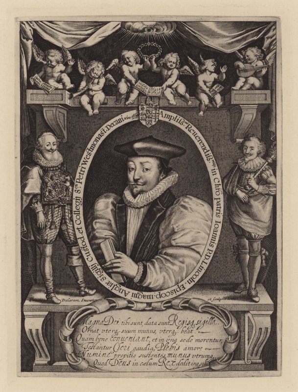 John Williams, biskup z Lincolnu, pozdější arcibiskup z Yorku, c1621 (rytina) od Francis (after) Delaram
