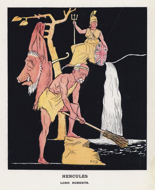 Hercules, Lord Roberts (barva litho) od Francis Carruthers Gould