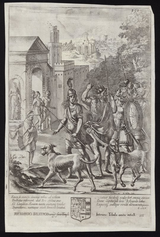 Evander a Aeneas v Palentiu od Francis Cleyn