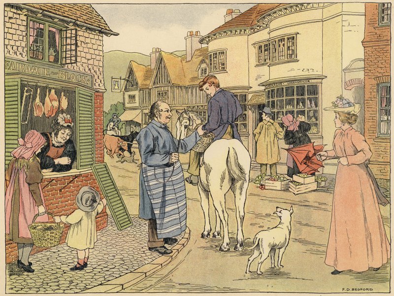 Bedfordova kniha obchodů: (barevná litografie) od Francis Donkin Bedford