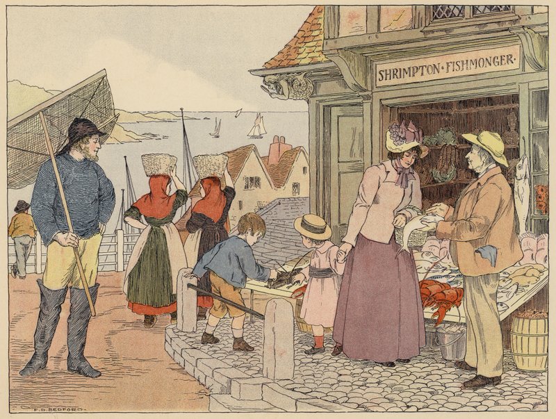 Bedfordova kniha obchodů: (barevná litografie) od Francis Donkin Bedford