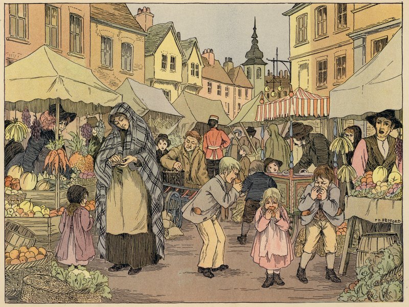 Bedfordova kniha obchodů: (barevná litografie) od Francis Donkin Bedford