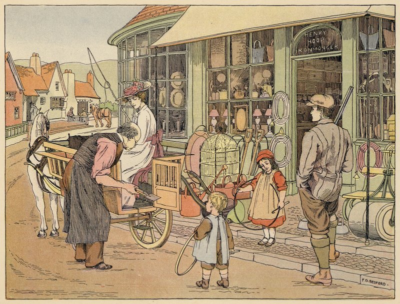 Bedfordova kniha obchodů: (barevná litografie) od Francis Donkin Bedford