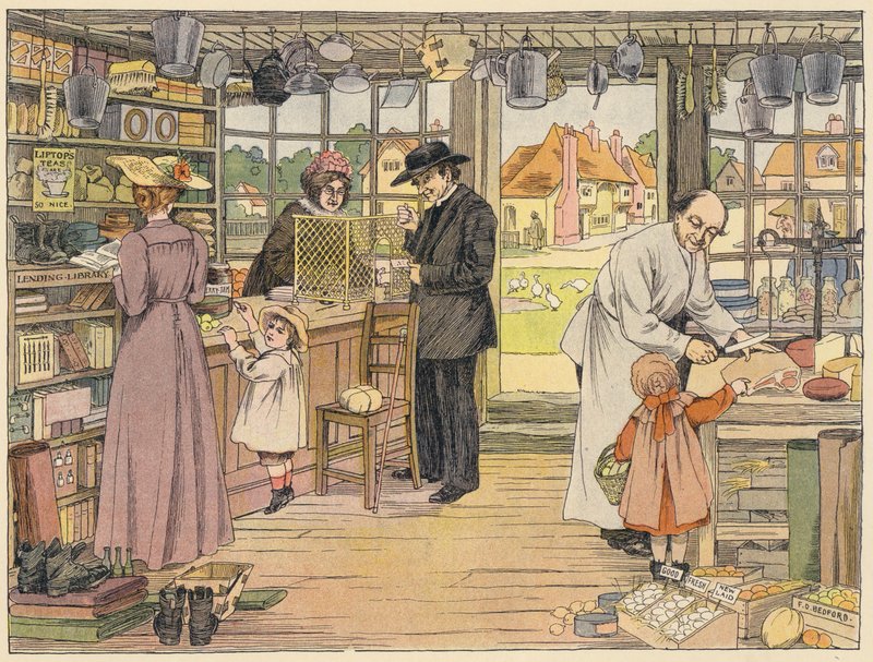 Bedfordova kniha obchodů: (barevná litografie) od Francis Donkin Bedford