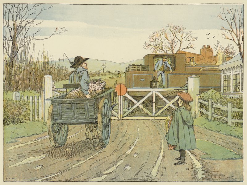 Řidič motoru (barevná litografie) od Francis Donkin Bedford