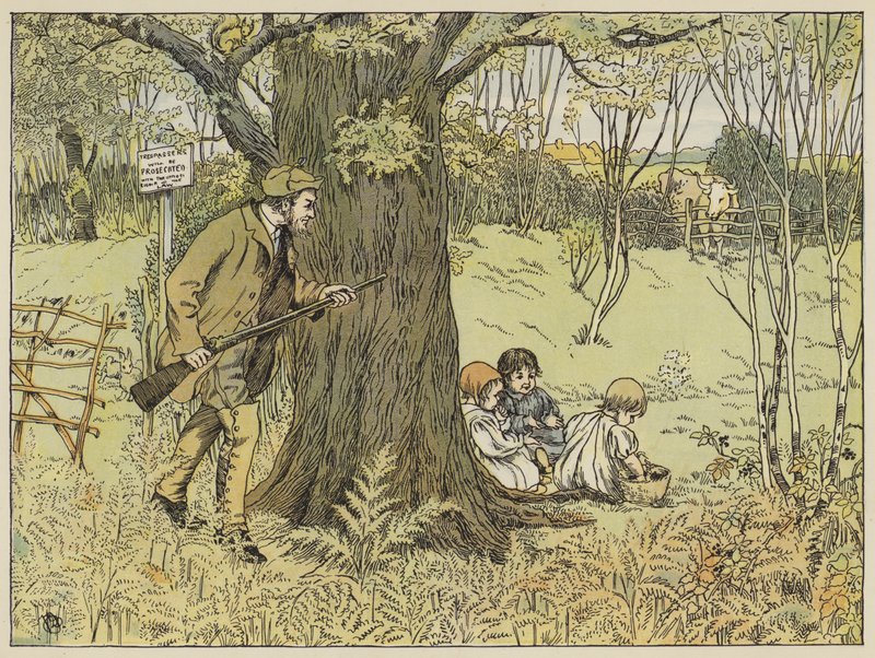 Game-Keeper (barevná litografie) od Francis Donkin Bedford
