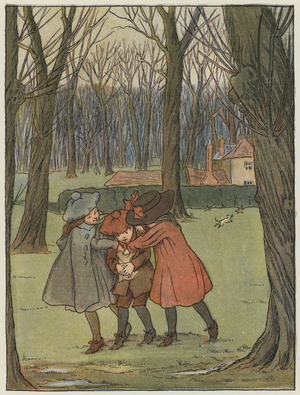 Londýn: V Kensingtonských zahradách (barevná litografie) od Francis Donkin Bedford