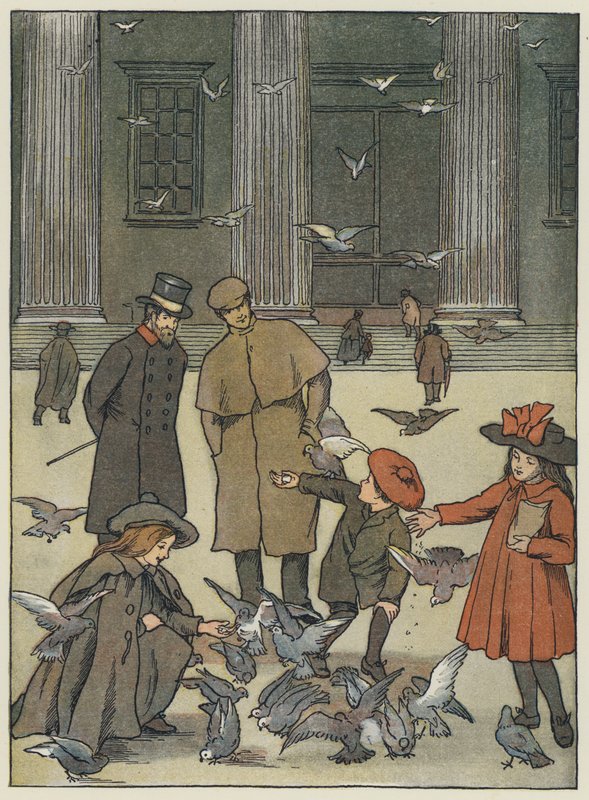 Londýn: (barevná litografie) od Francis Donkin Bedford