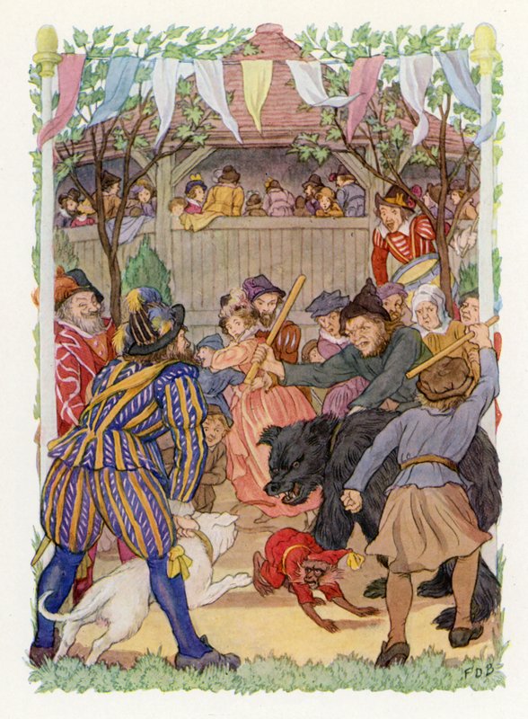 Merrie England: (barevná litografie) od Francis Donkin Bedford