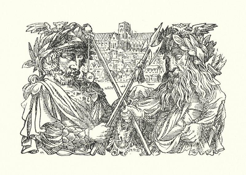 Merrie England: Londýn (litografie) od Francis Donkin Bedford