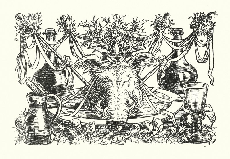 Merrie England: The Lord of Misrule (litografie) od Francis Donkin Bedford