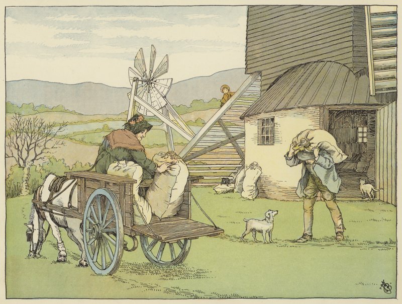 Miller (barevná litografie) od Francis Donkin Bedford
