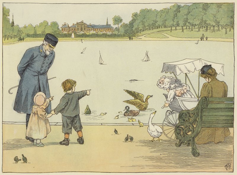Park-Keeper (barevná litografie) od Francis Donkin Bedford