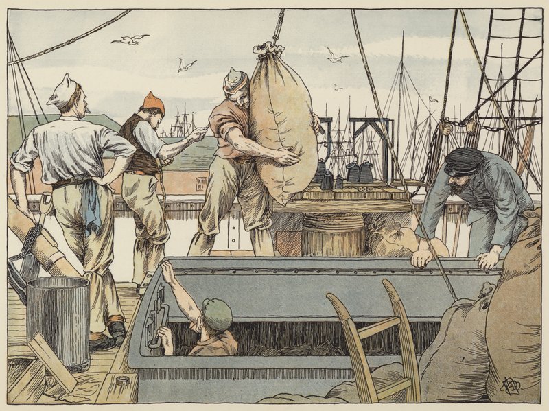 Stevard (barevná litografie) od Francis Donkin Bedford