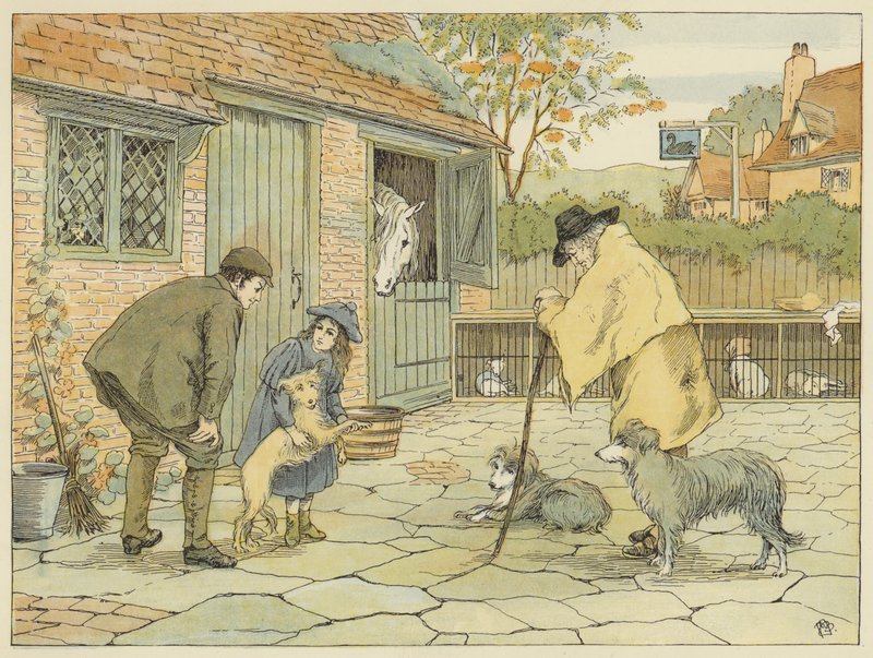 Veterinář (barevná litografie) od Francis Donkin Bedford