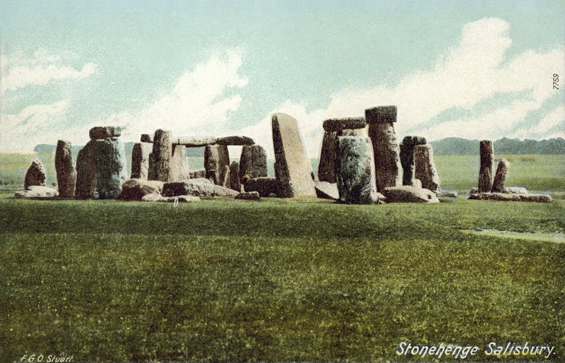 Stonehenge, Wiltshire (barevná fotografie) od Francis G. O. Stuart