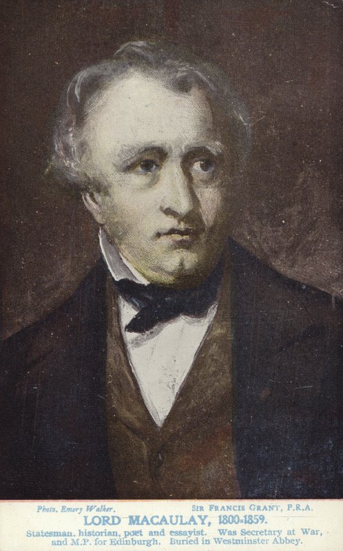 Thomas Babington Macaulay (1800-1859), anglický politik a historik od Francis Grant