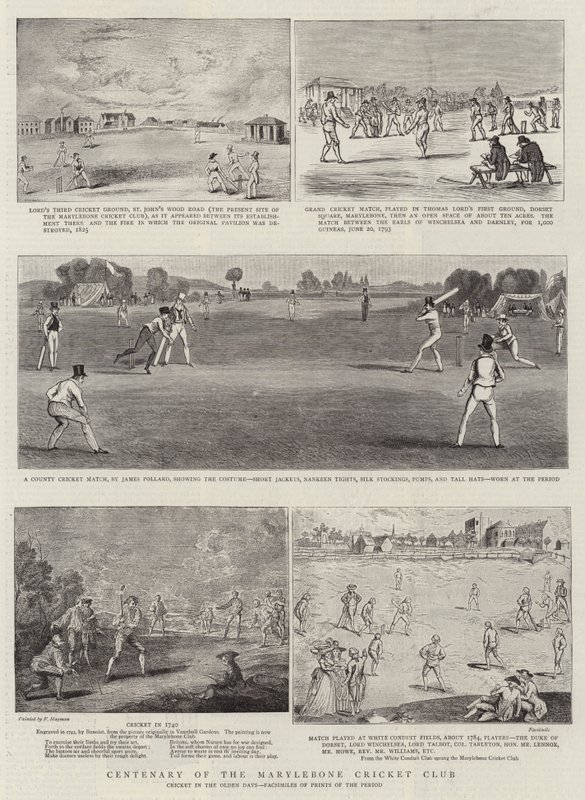 Stoleté výročí kriketového klubu Marylebone od Francis Hayman