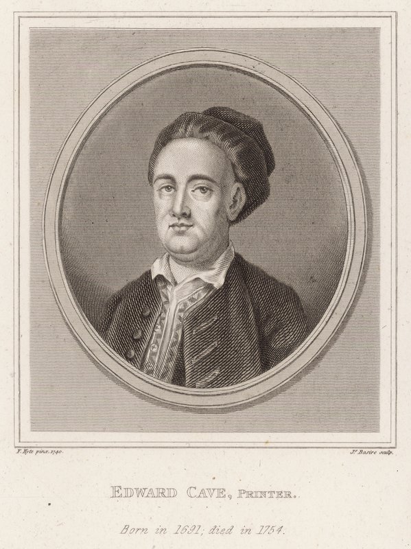 Edward Cave, tiskař, narozen 1891, zemřel 1754 od Francis Kyte