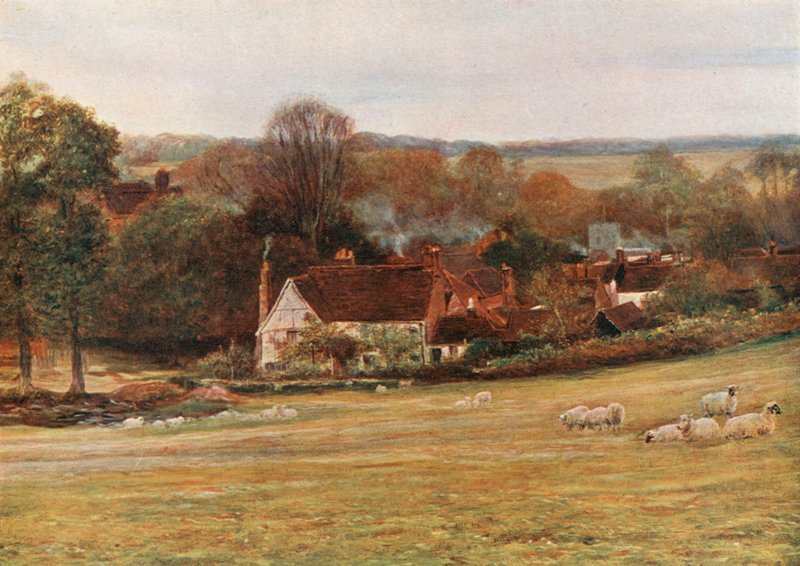 Miltonova chata a zahrada, Chalfont St Giles od Francis S. Walker