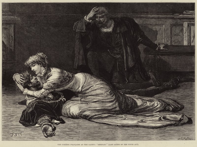 The Comedie Francaise at the Gaiety, Hernani, Poslední scéna pátého dějství od Francis S. Walker