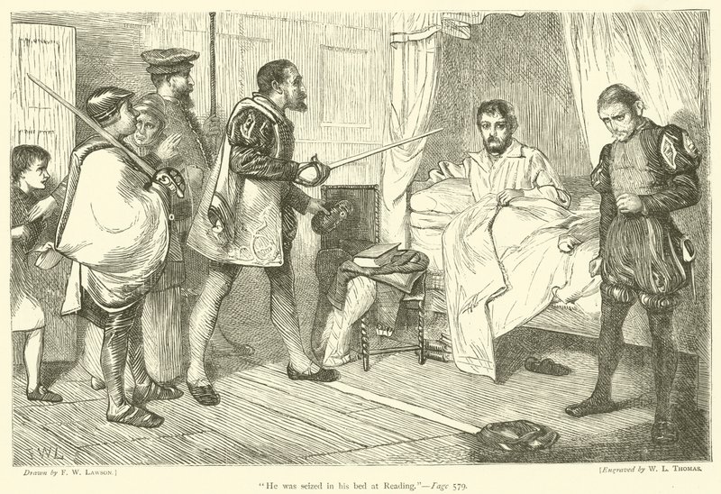 V Readingu byl zastižen na lůžku od Francis Wilfred Lawson