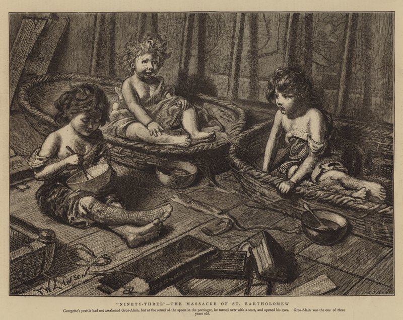 Devadesát tři, masakr svatého Bartoloměje od Francis Wilfred Lawson