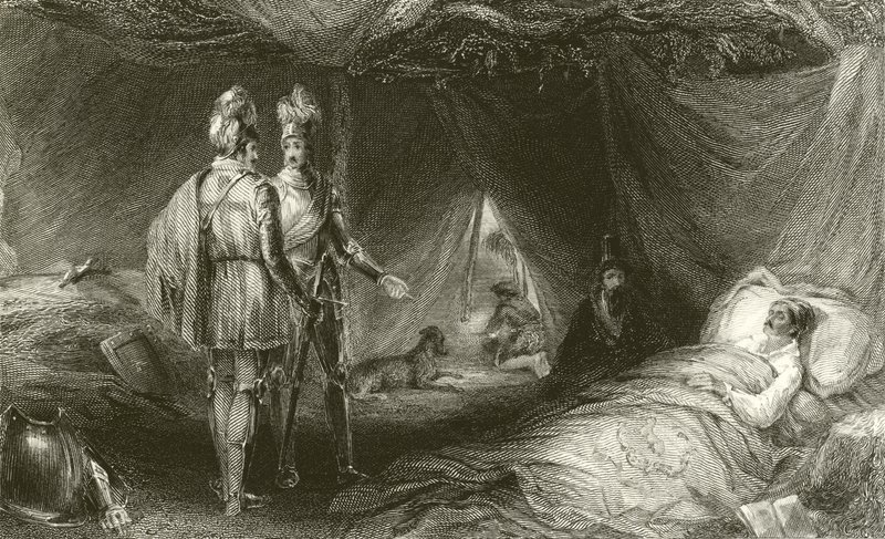 Loupežníkova smrtelná postel od Francis William Topham