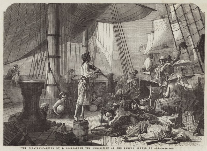 Piráti od François Auguste Biard