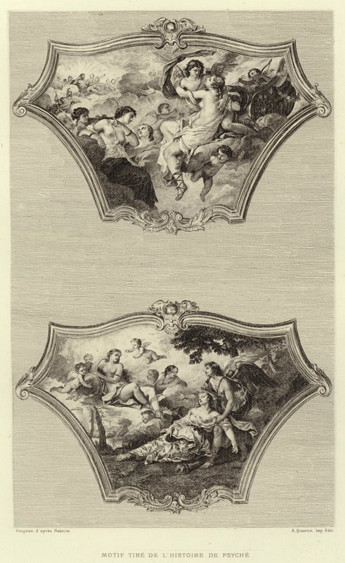 Pattern Tire z příběhu Psyche (rytina) od Francois (after) Boucher