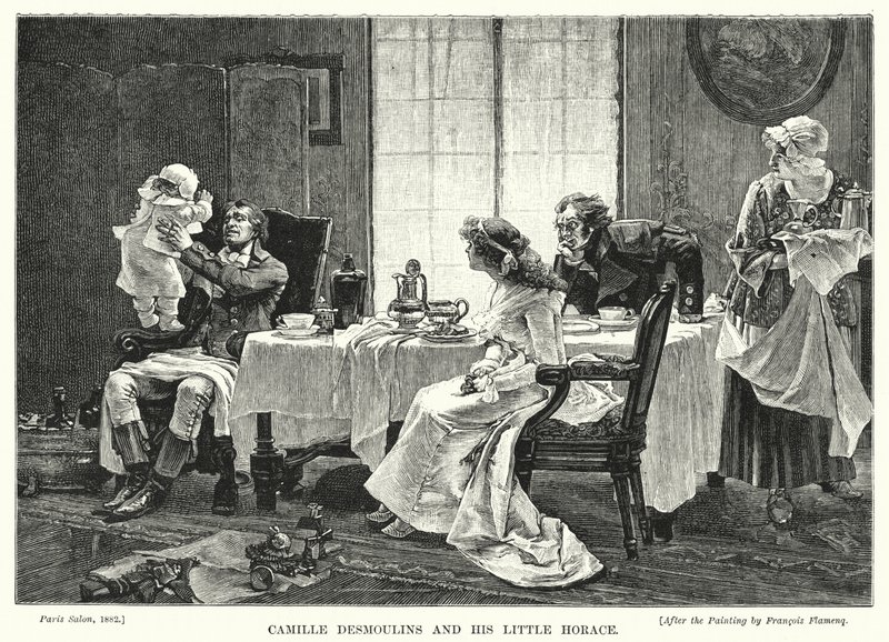 Camille Desmoulins a jeho Malý Horace od Francois Flameng