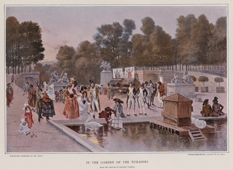 V zahradě Tuileries od Francois Flameng