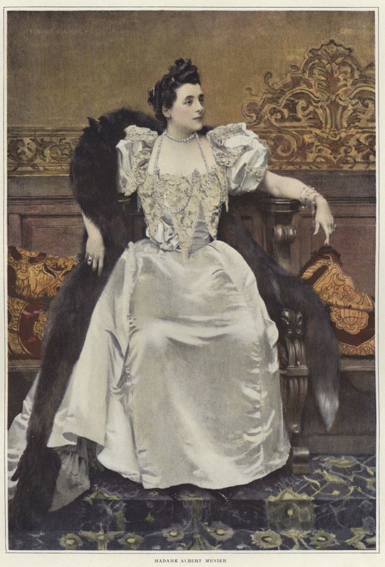 Portrét Madame Mathilde Madeleine Menier od Francois Flameng