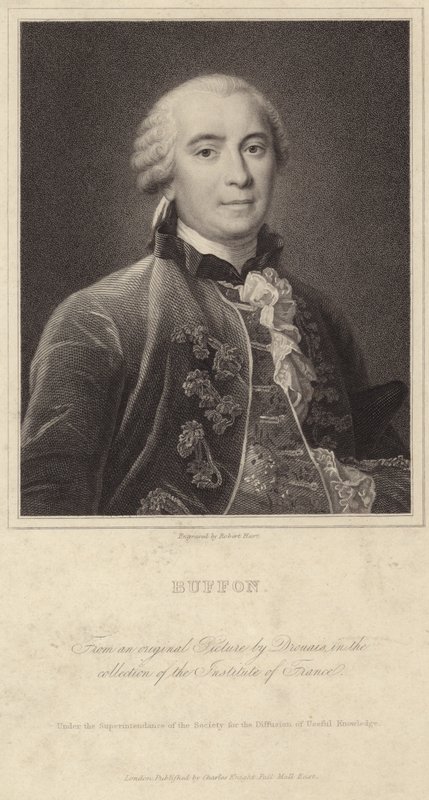 Portrét Georges-Louis Leclerc, hrabě z Buffonu od Francois Hubert Drouais