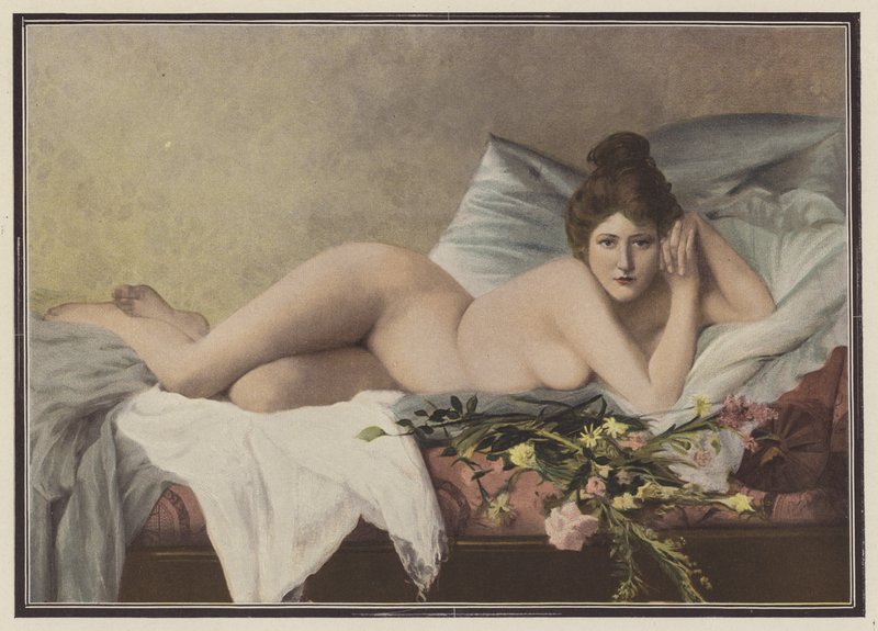 Vybledlé květiny od milence (barva litho) od Francois Maurice Lard