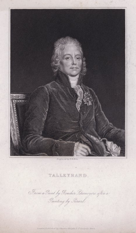 Charles Maurice de Talleyrand-Perigord, francouzský politik a diplomat (rytina) od Francois Pascal Simon (after) Gerard