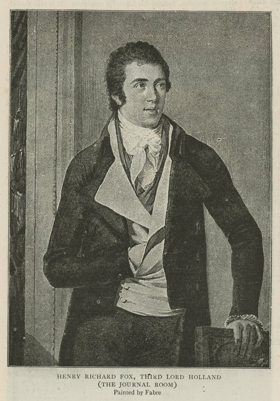 Henry Richard Fox, třetí lord Holland od Francois Xavier Fabre