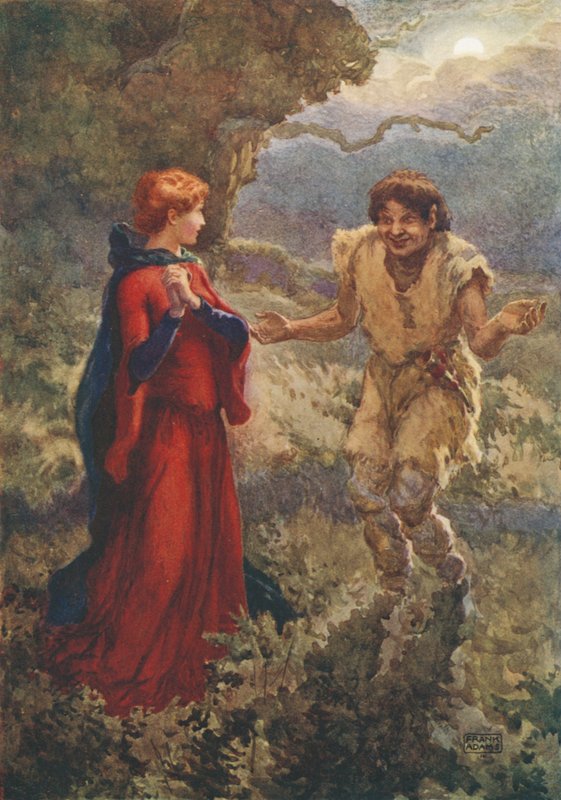 Comus in the Woods, z Comus od Johna Miltona od Frank Adams