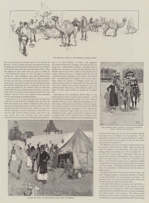 Návštěva paláce Koubbeh, soukromé rezidence Khedive od Frank Craig