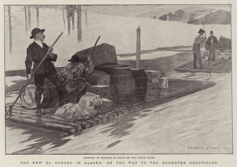 Nové El Dorado na Aljašce, na cestě do Klondyke Goldfields od Frank Craig