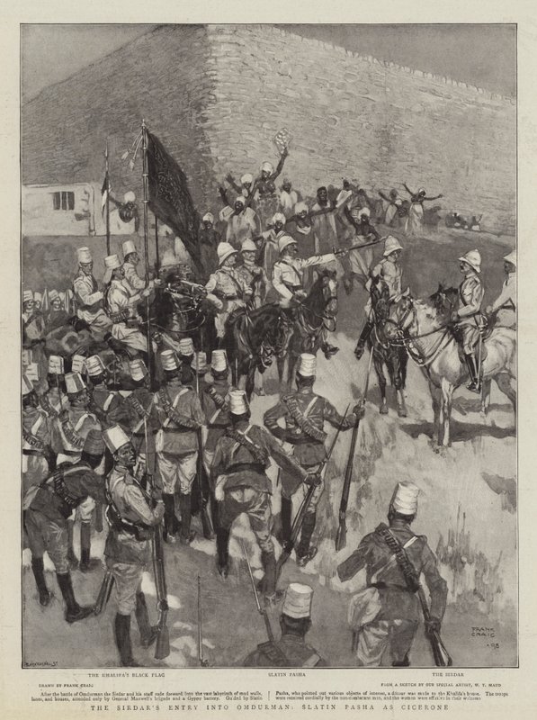 Sirdarův vstup do Omdurmanu, Slatin Pasha jako Cicerone od Frank Craig
