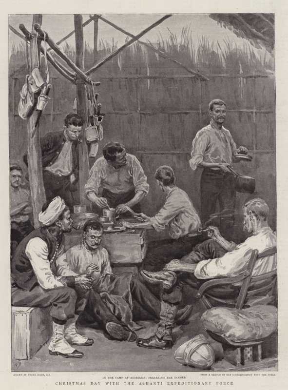 Štědrý den s expedičním sborem Ashanti od Frank Dadd