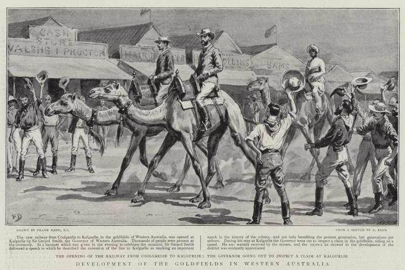 Rozvoj zlatých polí v západní Austrálii od Frank Dadd