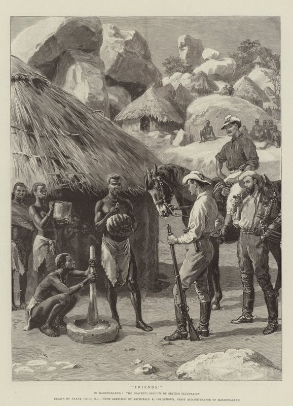 Přátelé! V Mashonaland, mírové výsledky britské okupace od Frank Dadd
