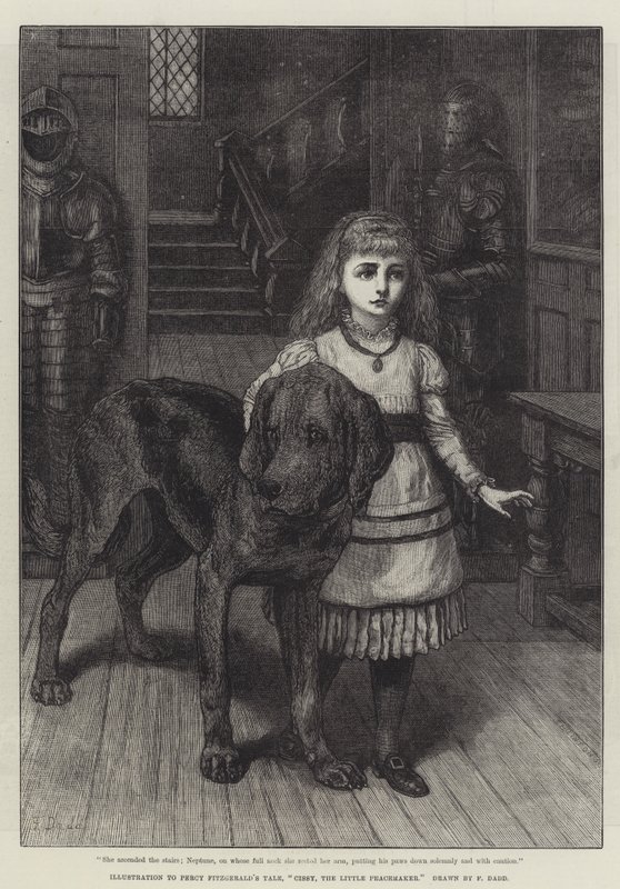 Ilustrace k příběhu Percyho Fitzgeralda, Cissy, The Little Peacemaker od Frank Dadd