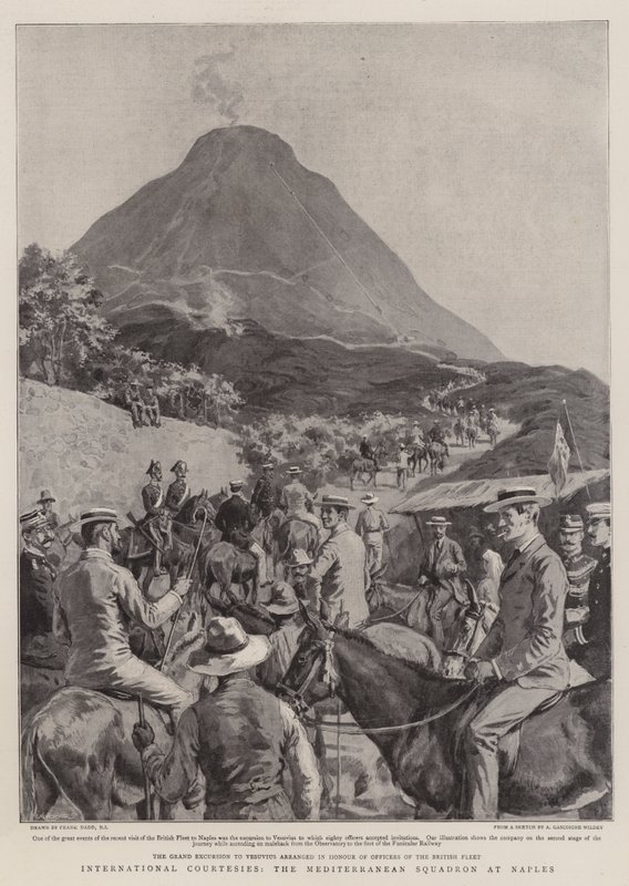 Mezinárodní zdvořilosti, Středomořská eskadra v Neapoli od Frank Dadd