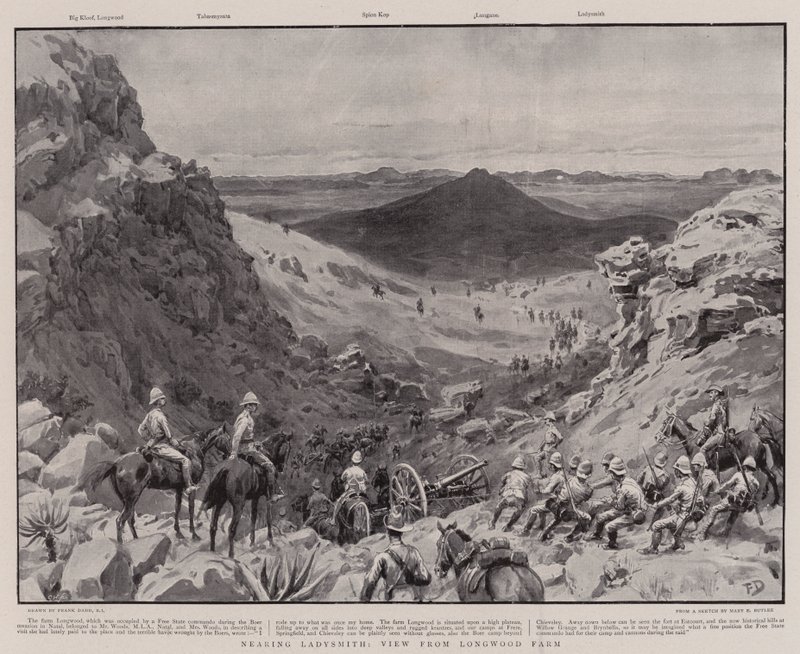 Blíží se Ladysmith, pohled z farmy Longwood od Frank Dadd